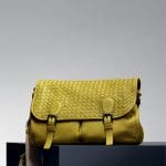 Bottega Veneta New Chartreuse Washed Cervo Gardena Bag - Pre-Fall 2014