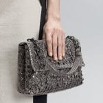 Bottega Veneta New Light Grey Intreccio Tobu Ayers Olimpia Bag - Pre-Fall 2014