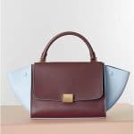 Celine Bicolor Sky Blue and Tan Trapeze Tote Bag - Winter 2014