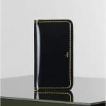 Celine Black Patent Spazzolato Wallet - Winter 2014