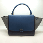 Celine Blue/Beige/Black Trapeze Bag - Prefall 2014