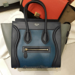 Celine Blue/Navy/Green Mini Luggage Bag - Prefall 2014
