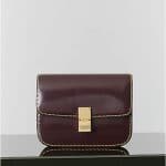 Celine Burgundy Spazzolato Box Bag - Winter 2014