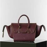 Celine Burgundy Spazzolato Tie Tote Bag - Winter 2014