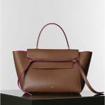 Celine Camel with Fuschia Lining Belt Tote Bag - Winter 2014