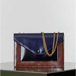 Celine Multicolor Burgundy Pocket Chain Elaphe Bag - Winter 2014