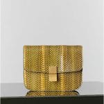 Celine Yellow Cobra Box Flap Bag - Winter 2014