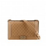 Chanel Beige Large Boy Flap Bag - Prefall 2014