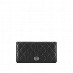 Chanel Black Embellished Metal Plate Wallet - Pre-Fall 2014