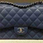 Chanel Navy Blue Jumbo Flap Bag - Prefall 2014