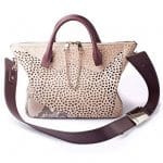 Chloe Beige/Maroon Perforated with Python Baylee Bag - Fall/Winter 2014