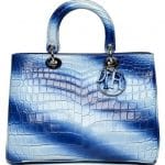 Dior Blue Stripes Diorissimo Bag - Fall 2014