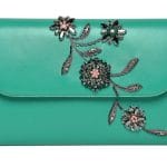 Dior Mint Green Floral Embellished Clutch Bag - Fall 2014