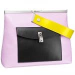 Dior Pink/Black/Yellow Pocket Tote Bag -Fall 2014