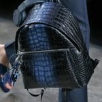 Fendi Black/Blue Crocodile Backpack Bag - Men's Spring/Summer 2015