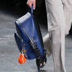 Fendi Blue with Black Crocodile Tail Backpack Bag - Men's Spring/Summer 2015