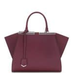 Fendi Bordeaux/Beige 3Jours Mini Bag