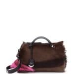 Fendi Brown/Pink Fur By The Way Bag