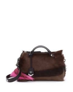 Fendi Brown/Pink Fur By The Way Bag