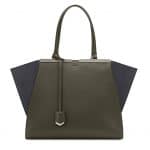 Fendi Dark Green/Black 3Jours Tote Bag