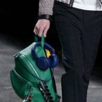 Fendi Green with Black Crocodile Tail Backpack Bag - Men's Spring/Summer 2015
