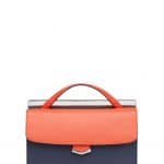 Fendi Orange/Navy Demi Jour Bag