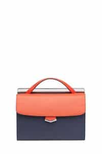 Fendi Orange/Navy Demi Jour Bag