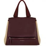 Givenchy Bordeaux/Beige Pandora Pure Medium Bag