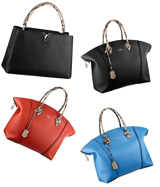 Louis Vuitton Capucines and Lockit Bag colors Fall 2014