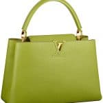 Louis Vuitton Green Pomme Capucine MM Tote Bag - Fall 2014