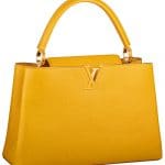 Louis Vuitton Ocre Capucine MM Tote Bag - Fall 2014
