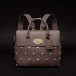 Mulberry Taupe Silk Classic Calf Lion Rivets Cara Delevingne Bag 2