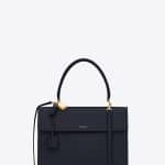 Saint Laurent Navy Blue Moujik Top Handle Medium Bag