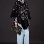 Valentino Black Oversized Clutch Bag with Butterfly Embellishment - Resort 2015