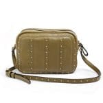 Valentino Olive Studded Shoulder Bag