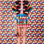 Valentino Rainbow Checkered Flap Bag - Resort 2015