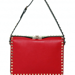 Valentino Red/Green Rockstud Shoulder Bag