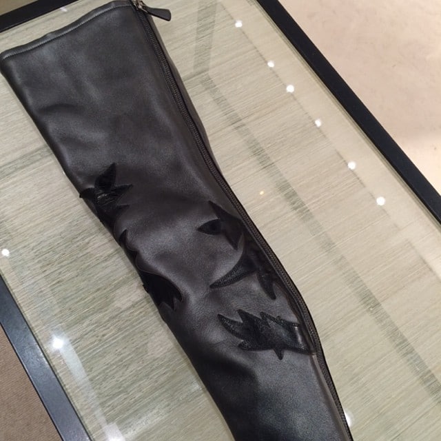 Chanel Paris-Dallas Over the Knee Boot with Leaf Motif