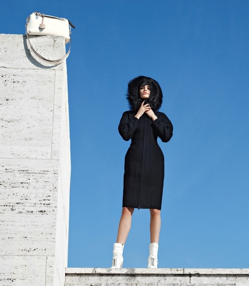 Fendi Fall 2014 Ad Campaign - Fendi White/Beige By The Way Bag 1