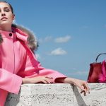 Fendi Fall 2014 Ad Campaign - Fendi Pink/Burgundy Gazelle Fur Peekaboo Mini Bag