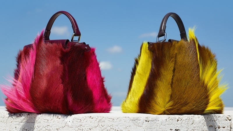 Fendi Fall 2014 Ad Campaign - Peekaboo Gazelle Fur Mini Bags