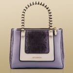 Bulgari Amethyst/Mellow Karung/Nappa Serpenti Tote Bag