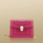 Bulgari Geranium Red Serpenti Flap Small Bag