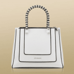 Bulgari White Magnolia Serpeti Tote Bag