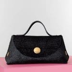 Celine Black Astrakhan Stamped Pony Orb Bag