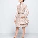 Chanel Beige Tweed Dress and Messenger Bag - Fall 2014 Haute Couture