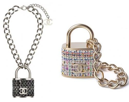 Chanel Padlock Necklace from the Fall / Winter 2014 Runway