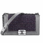 Chanel Tweed and Metallic Boy Flap Bag - Fall 2014