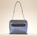Chloe Street Blue Python:Calfskin Clare Shoulder Bag
