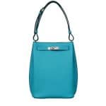 Hermes Turquoise So Kelly 22cm Bag